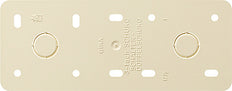 Gira Montageplatte 3-fach Aufputz cremeweiß - 008313