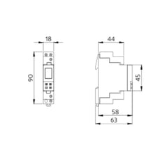 BEG Digitale Astro-Zeitschaltuhr 1 Kanal 1 Modul TS-ASTRO1 - 92669