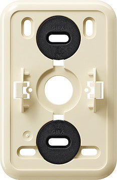 Gira Montageplatte Click-It 2fach Wandsteckdose Cremeweiß - 008210 [5 Stück]