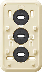 Gira Montageplatte Click 2-fach Combo Surface Creme Weiß - 008010 [5 Stück]