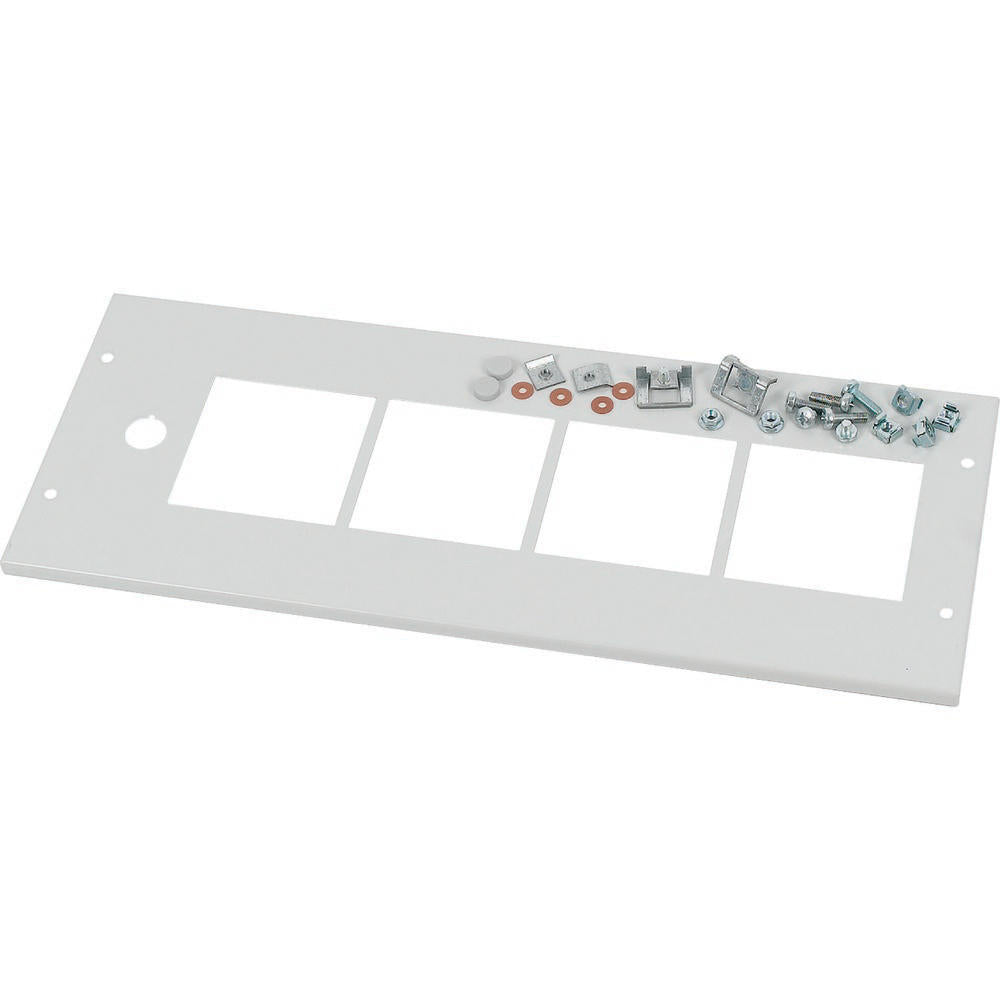 Eaton Frontabdeckung mit Montagesatz für 4x96 Meter Grau 200x600mm - 283944
