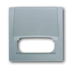 ABB Busch-Jaeger Silberne Aluminium-Abdeckplatte 50x50mm - 2CKA001753A0044
