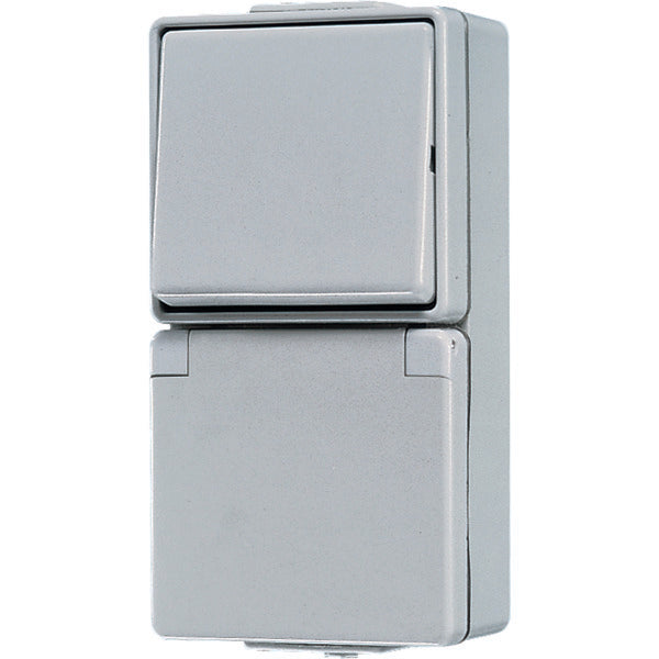 Jung WG600 Kombischalter mit Steckdose RA - 676W