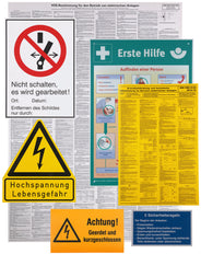 Dehn Set Of Warning Signs For Electrical Installation - 700050