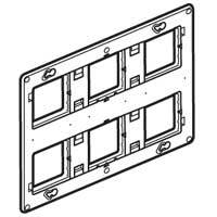 Legrand Mosaic Frame For 2x3x2 Module Insulated Metal - 080266 [5 Pieces]