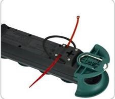 Bach Outdoor Haken 4x 230V 4m rot mit grüner Abdeckung IP44 - 500.200