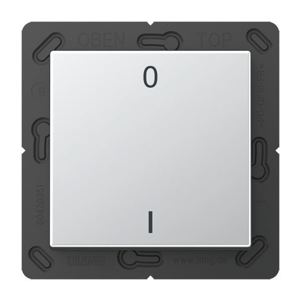 Jung Eno Funk-Wandsender A500 Aluminium 2-Kanal-Symbole - ENOA590-01AL