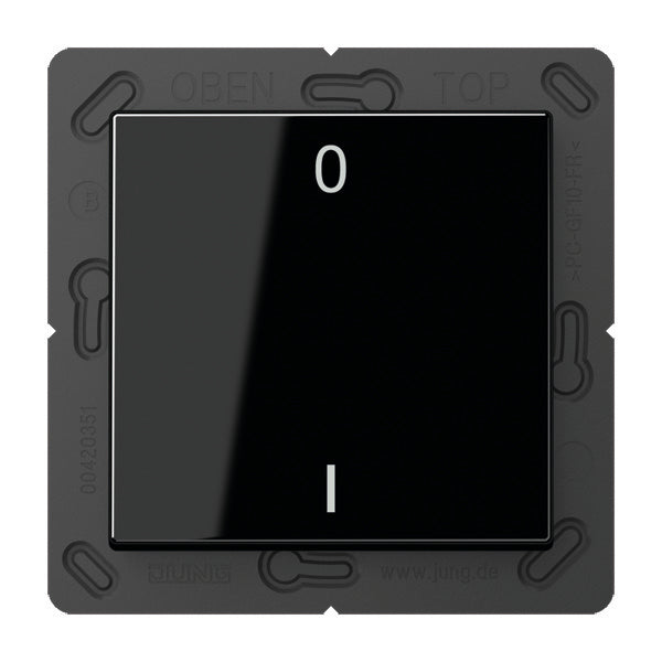 Jung EnOcean Radio Wall Transmitter A500 Black 2 Channel Symbol - ENOA590-01SW