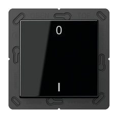 Jung EnOcean Radio Wall Transmitter A500 Black 2 Channel Symbol - ENOA590-01SW