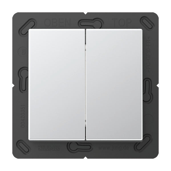 Jung EnOcean A500 4-Kanal Funkwandsender aus Aluminium - ENOA595AL