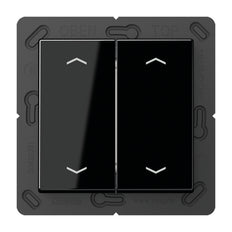 Jung EnOcean Funk-Wandsender A500 4-Kanal Schwarz - ENOA595MPSW