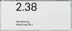 Gira Türinformationsschild 2-Wege weiß Zubehör - 107200