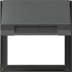 Gira Transition Plate KD TX-44 Anthracite With Flap Cover - 065467
