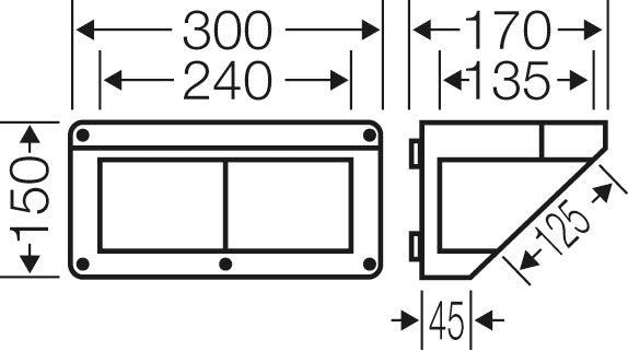 Hensel MI CB 10 Anschlussdose IP65 300mm - Mi CB 10