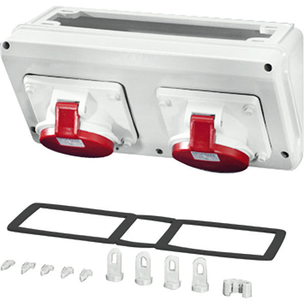 Hensel MI CB 13 IP44 Connection Box 2x32A 5P 400V 300mm - Mi CB 13
