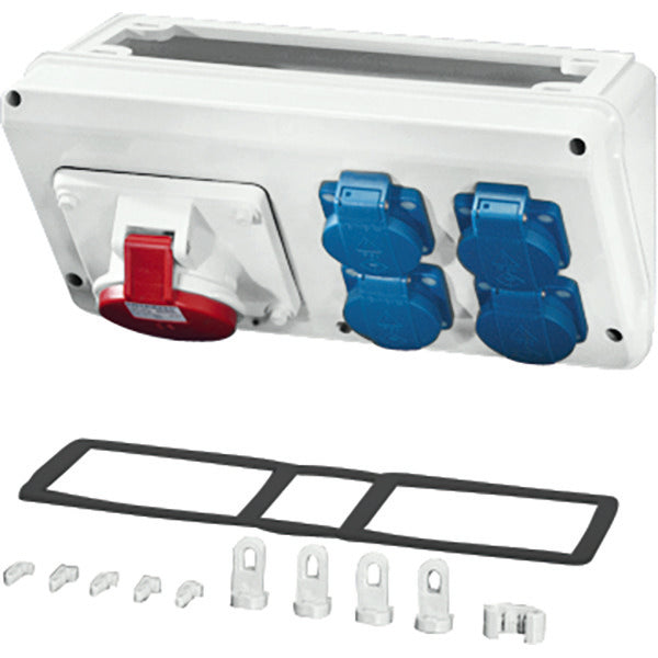 Hensel MI Connection Box 1x16A 5P 400V CEE 4x16A 2P 230V Schuko - MI CB 16