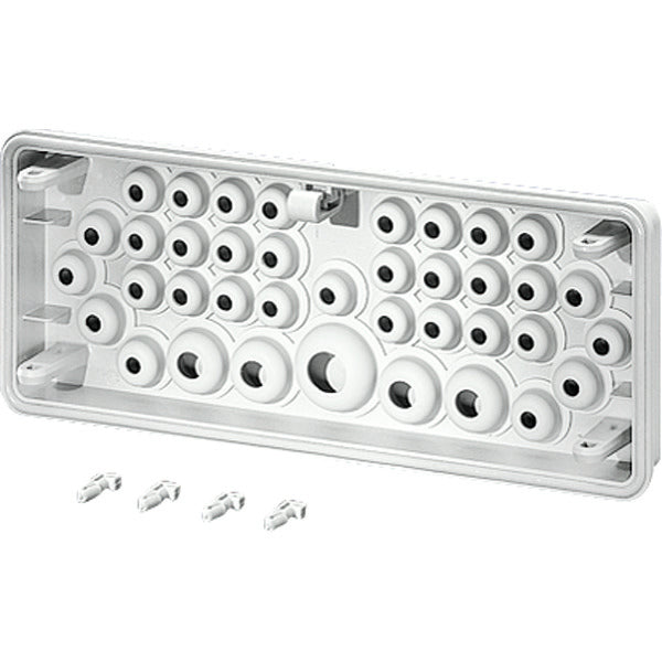 Hensel MI FP 38 Montageflansch mit integrierten Einläufen - Mi FP 38
