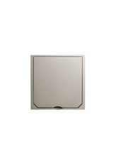 ABL Lux Platinum Bodensteckdosenabdeckung mit Scharnierdeckel - 1632-PLM