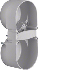 Hager Berker Integro 2-Gang-Kontaktschutzdose grau - 9191501