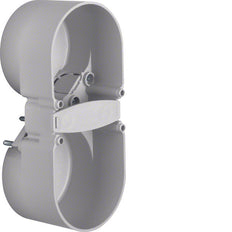 Hager Berker Integro 2-Gang-Kontaktschutzdose grau - 9191502