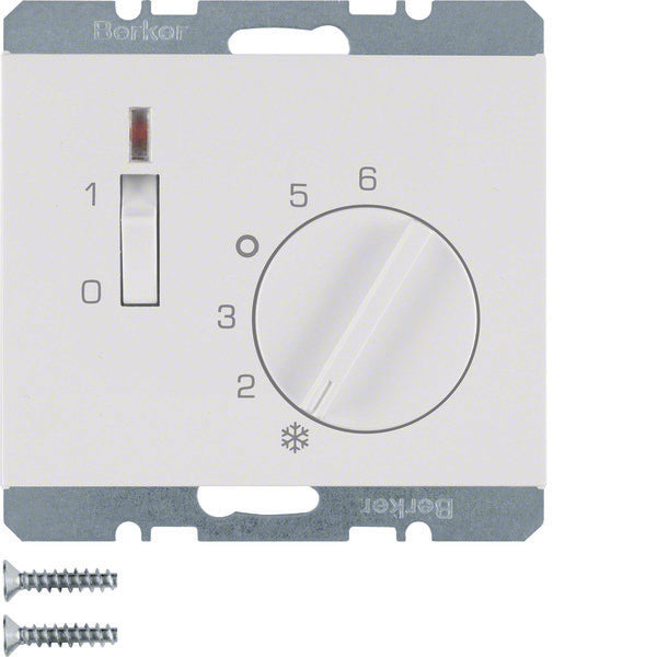 Hager Berker Thermostat mit NC-Kontakt und LED-Anzeige - 20307109