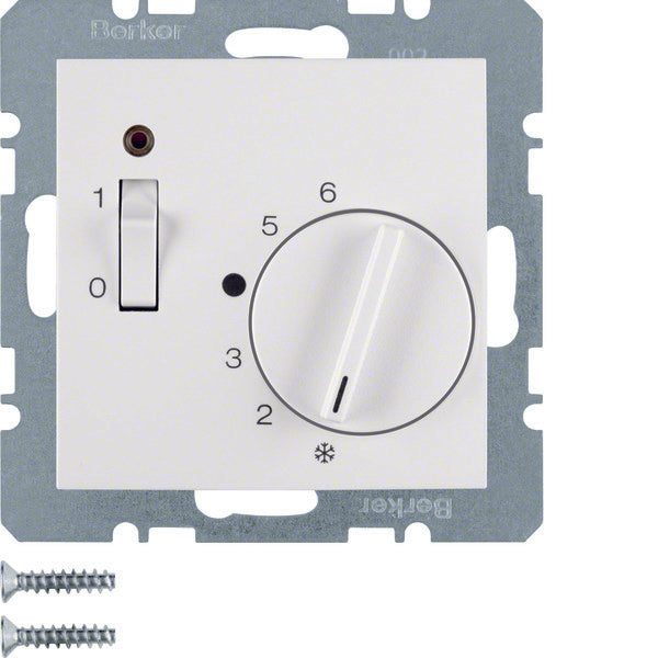 Hager Berker Raumthermostat mit Öffner und LED-Anzeige - 20308989