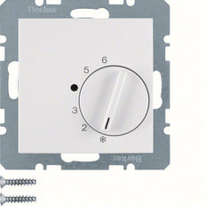 Hager Berker Raumthermostat mit Umschaltkontakt weiß - 20261909