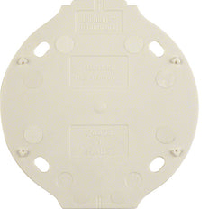 Hager Berker 1930 Self-Extinguishing Base Plate 1 Gang Polar White - 133119