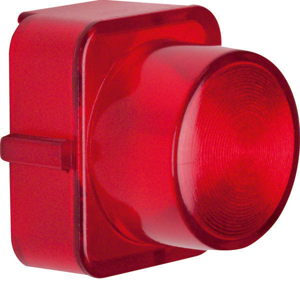 Hager Berker Rotes Klarsichtglas für E10 Druckknopf-Lichtsignal - 1222