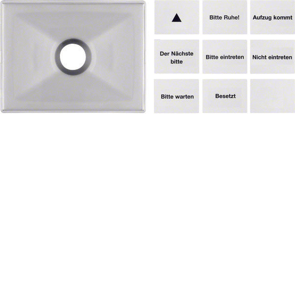 Hager Berker Linse für Drucktaster und Lichtsignal E10 - 12470004