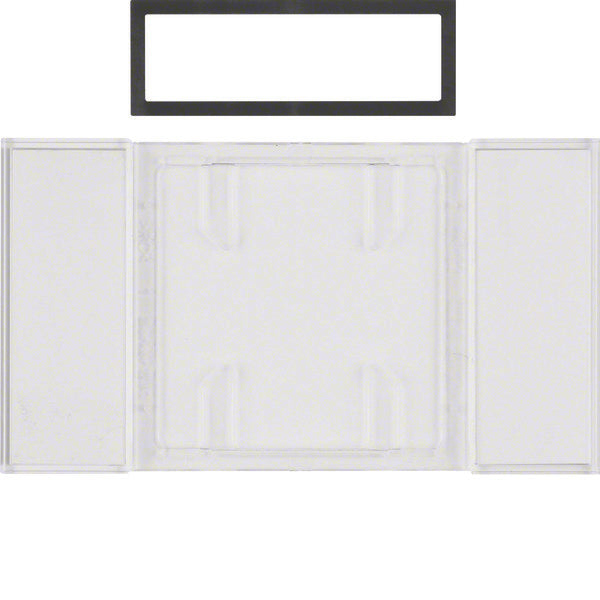 Hager Berker B.IQ Touch Sensor Text Field Clear Transparent 1-2-3 Gang - 75900080
