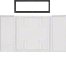 Hager Berker B.IQ Touch Sensor Text Field Clear Transparent 1-2-3 Gang - 75900080