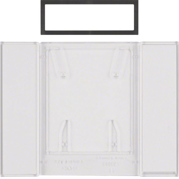 Hager Berker B.IQ 4-Gang-Tastenfeld Transparent Klar - 75900081