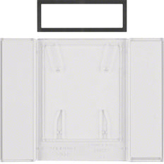 Hager Berker B.IQ 4-Gang-Tastenfeld Transparent Klar - 75900081