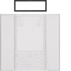 Hager Berker B.IQ 5-Gang Clear Translucent Push Button Sensor Field - 75900082