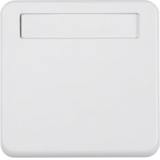 Hager Berker Zwischenring mit Klappdeckel Textfeld IP44 - 102259