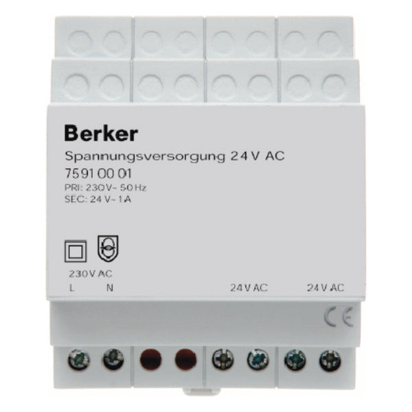 Hager Berker Netzgerät 24V AC DIN Lichtgrau KNX/EIB - 75910001