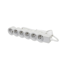 Legrand Standard Socket 6x2P With 1.5m White Grey - 049485 [10 Pieces]