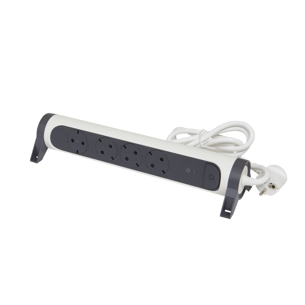 Legrand Mountable and Rotatable 4-Port Surge Protector with Cord - 694507 [5 Pieces]