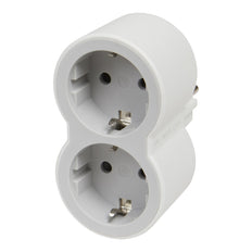 Legrand Domino 2x2P+A Grey-White Plug Socket - 694516 [2 pieces]