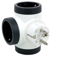 Legrand Domino 3x2P+A White-Grey Plug Socket - 694521 [10 Pieces]