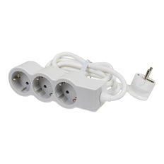 Legrand Standard Socket 3x2P+A 5m Cord White-Grey - 694567 [10 Pieces]