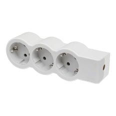 Legrand Standard Outlet 3x2P+A Without Cord White-Grey - 694573 [10 Pieces]
