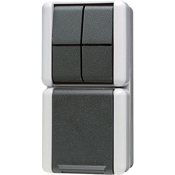 JUNG WG800 875W Combination Series Switch Socket IP44 - 875W