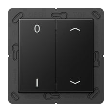 Jung EnOcean 4 Kanal Wandsender mit Symbolen 0 I und Pfeil - ENOA595P01SWM