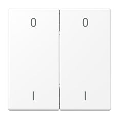 Jung EnOcean 4-Kanal-Schalter LS990 Mattweiß Symbole 0 I - ENOLS995-01WWM