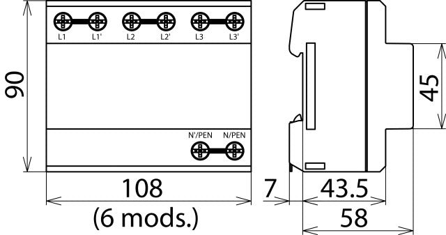 Dehn Bloc 3 255 H Blitzstrom-Ableiter - 900120