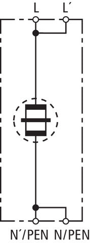 DEHNbloc 1 H 1-polig 255V AC Blitzstrom-Ableiter - 900222
