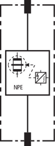 DEHN Ventil N-PE 50 Schutzmodul auf Funkenstreckenbasis - 951050