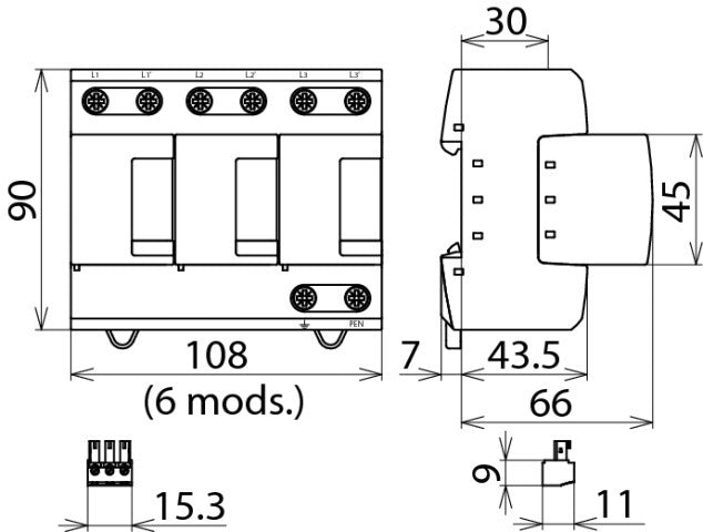 Dehn Ventil M TNC 255 FM Multipole Modular Type 1 And 2 - 951305